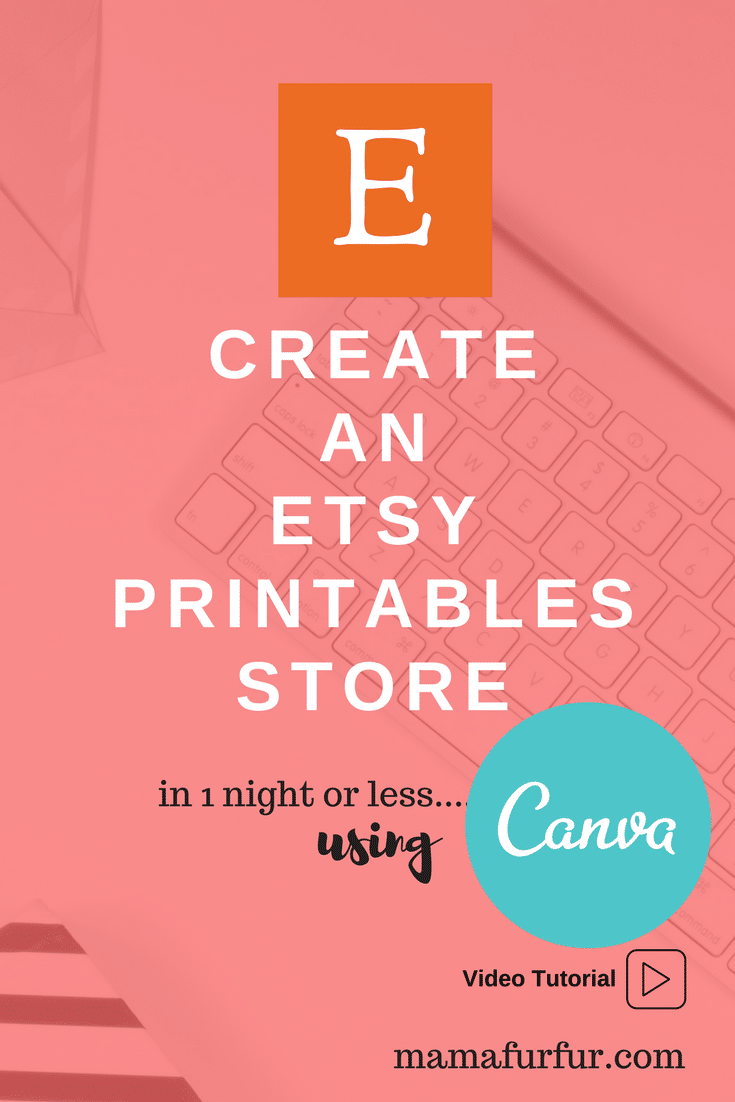 How to Open an Etsy Shop Store in 1 Night - Starting an Etsy Shop Tutorial - Make Money Online #etsy #makemoneyonline #printables #howto