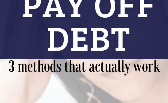 How to pay off debt - three methods of debt repayment that work #finances #debtfree