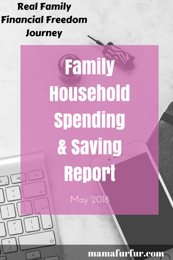 Real Family Household Spending and Saving report Financial freedom journey UK - May 2018 #budgeting #financialfreedom #finances #money