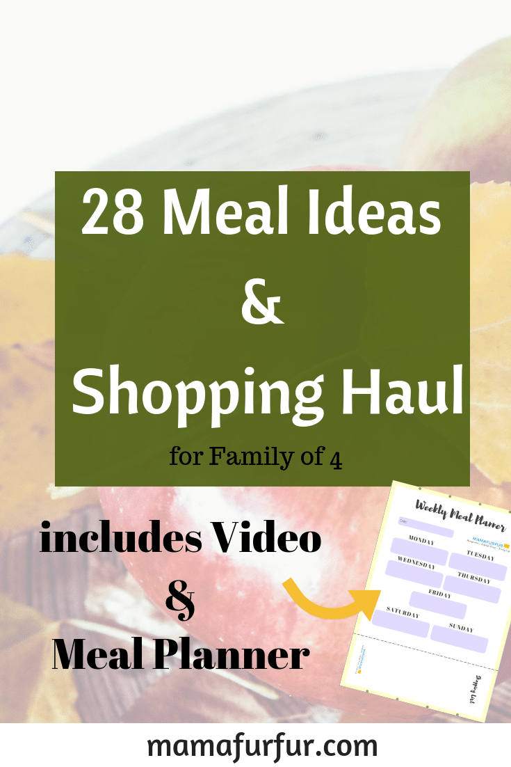 28 Meal plan ideas and shopping haul for busy family budgets #budgeting #debtfree #frugalliving